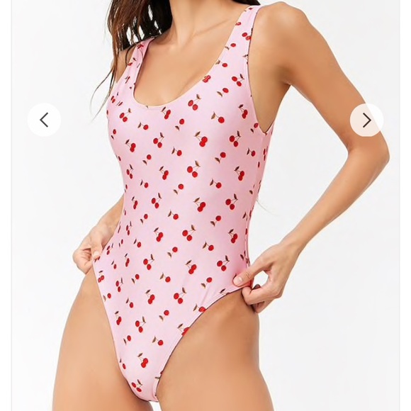 cherry one piece swimsuit